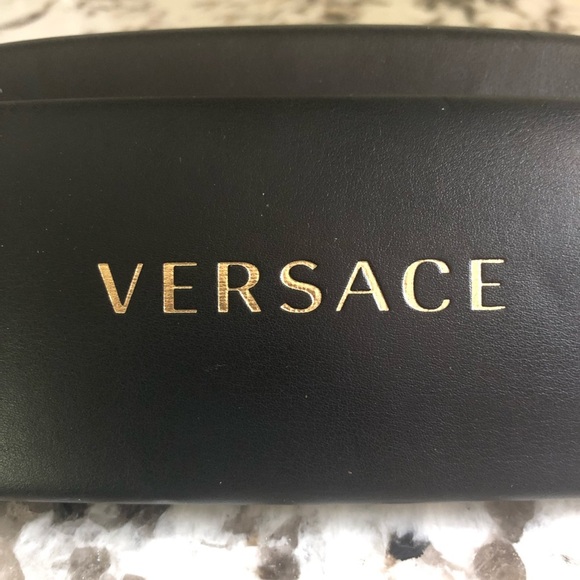 Versace Hard Clamshell Sunglass Eyeglass Case with Gold Logo - Picture 3 of 8